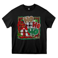 Black Ho Ho Ho Gnomes Heavy Core Tee - CowhideDigitalArt