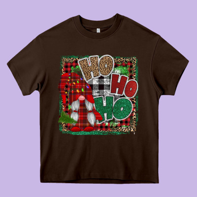 Ho Ho Ho Gnomes Heavy Core Tee Designed By Cowhidedigitalart