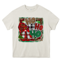 Cream Ho Ho Ho Gnomes Heavy Core Tee - CowhideDigitalArt