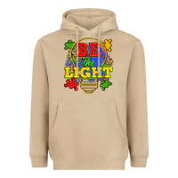 Mushroom be the light Heavyweight Hoodie - Zillion Design Studio