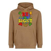 Toasted Coconut be the light Heavyweight Hoodie - Zillion Design Studio
