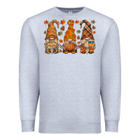 Heather Grey fall gnome Premium Sweatshirt - HRA Design Shop