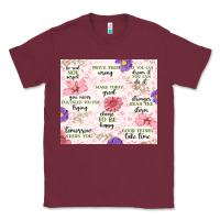 Burgundy positive quotes Classic Tee - MaliasSmallBusiness