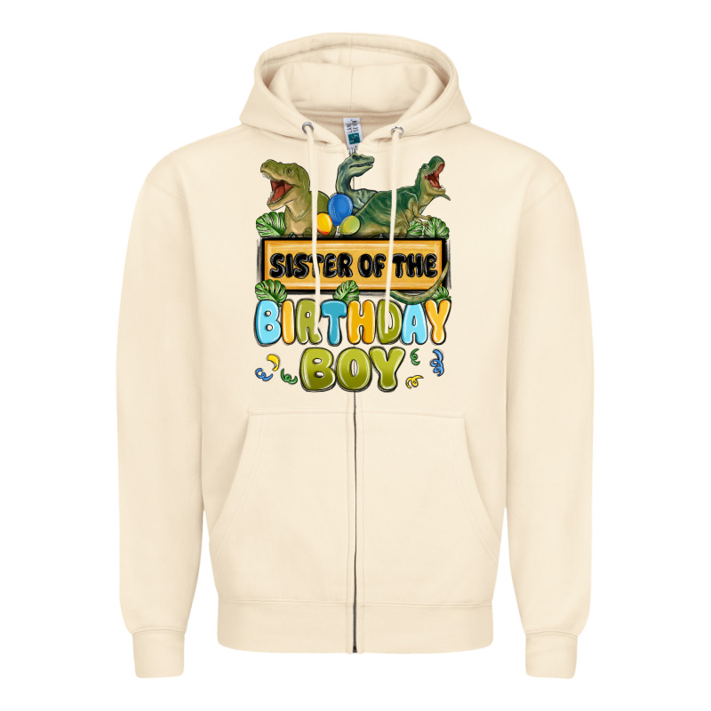 Sister Of The Birthday Boy Zipper Hoodie by MaliasSmallBusiness | Teevron