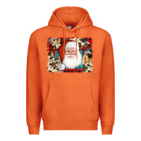 Carrot cowhide santa cookie socks background Premium Hoodie - AdoDesignShop