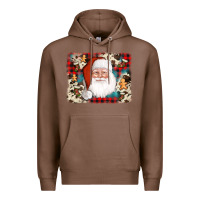 Chestnut cowhide santa cookie socks background Premium Hoodie - AdoDesignShop