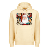 Pina Colada cowhide santa cookie socks background Premium Hoodie - AdoDesignShop