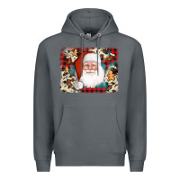 Rock cowhide santa cookie socks background Premium Hoodie - AdoDesignShop