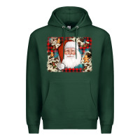 Sports Green cowhide santa cookie socks background Premium Hoodie - AdoDesignShop