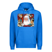 True Royal cowhide santa cookie socks background Premium Hoodie - AdoDesignShop