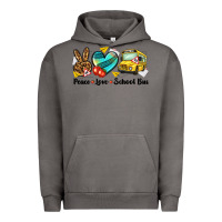 Pigment Tornado peace love school bus Urban Hoodie - NancyCooperArtShop