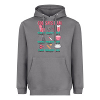 God Says I Am Heavyweight Hoodie | Teevron