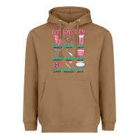 Toasted Coconut god says i am Heavyweight Hoodie - texasbilliewilder