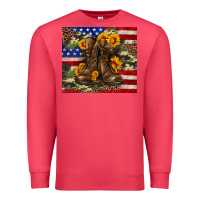 Army Usa Lag Leopard Camouflage Sunflower 20oz Premium Sweatshirt | Teevron