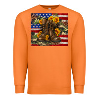 Carrot Army USA lag leopard camouflage sunflower 20oz Premium Sweatshirt - Neo Western