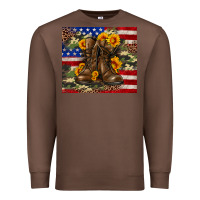 Chestnut Army USA lag leopard camouflage sunflower 20oz Premium Sweatshirt - Neo Western