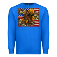 True Royal Army USA lag leopard camouflage sunflower 20oz Premium Sweatshirt - Neo Western
