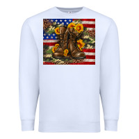 White Army USA lag leopard camouflage sunflower 20oz Premium Sweatshirt - Neo Western