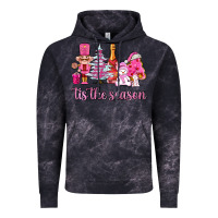 Cloud Black tis the season pink christmas Vintage Hoodie - AdoDesignShop