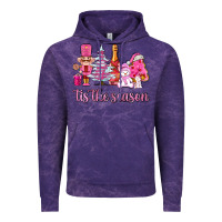 Cloud Purple tis the season pink christmas Vintage Hoodie - AdoDesignShop