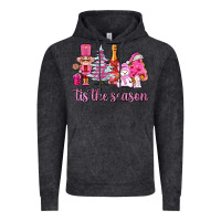 Vintage Black tis the season pink christmas Vintage Hoodie - AdoDesignShop