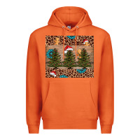 Carrot Christmas trees leopard Premium Hoodie - AdoDesignShop