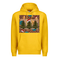 Lemon Christmas trees leopard Premium Hoodie - AdoDesignShop