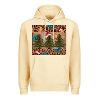 Pina Colada Christmas trees leopard Premium Hoodie - AdoDesignShop