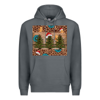 Rock Christmas trees leopard Premium Hoodie - AdoDesignShop