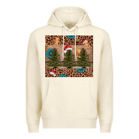 Sandshell Christmas trees leopard Premium Hoodie - AdoDesignShop