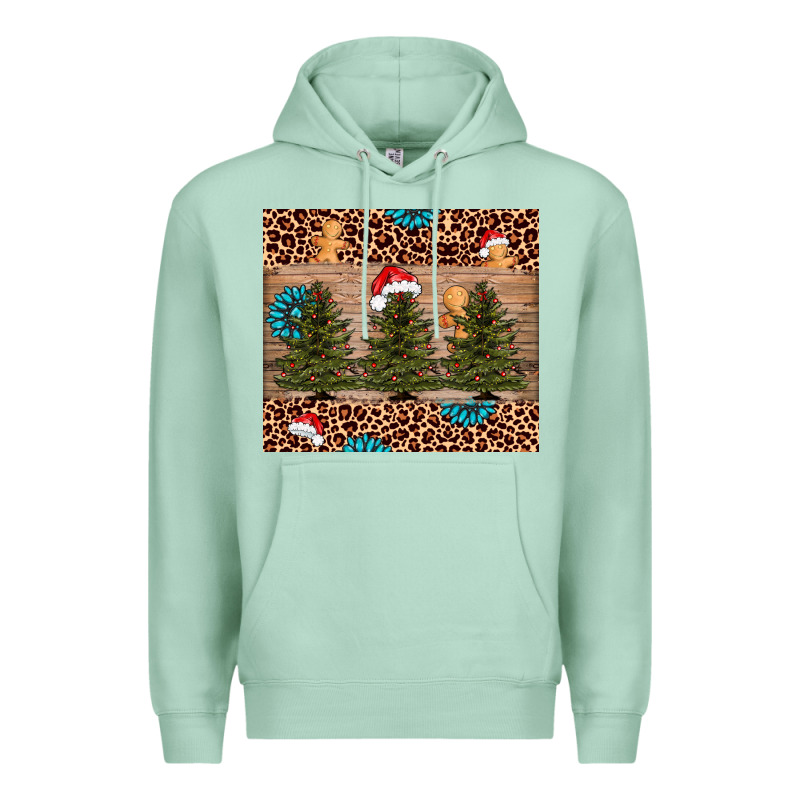 Christmas Trees Leopard Premium Hoodie by AdoDesignShop | Teevron