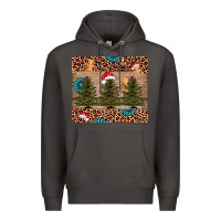 Smoke Christmas trees leopard Premium Hoodie - AdoDesignShop