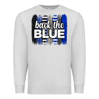 Dove Grey Back the blue brushstrokes Premium Sweatshirt - Neo Western