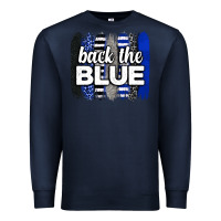 Navy Back the blue brushstrokes Premium Sweatshirt - Neo Western