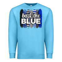 Ocean Blue Back the blue brushstrokes Premium Sweatshirt - Neo Western