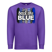 Purple Back the blue brushstrokes Premium Sweatshirt - Neo Western