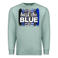 Seafoam Back the blue brushstrokes Premium Sweatshirt - Neo Western
