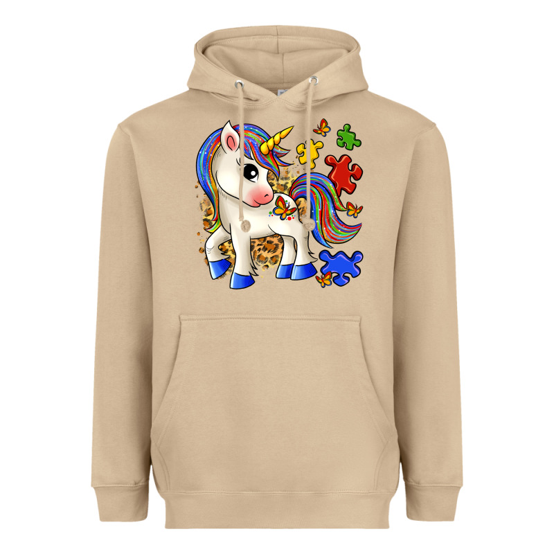 Autism Unicorn Heavyweight Hoodie by Zillion Design Studio | Teevron