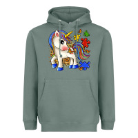 Sage autism unicorn Heavyweight Hoodie - Zillion Design Studio