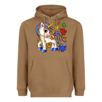 Toasted Coconut autism unicorn Heavyweight Hoodie - Zillion Design Studio
