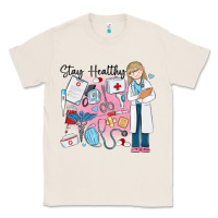 Natural stay healthy nurse Classic Tee - MaliasSmallBusiness