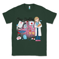 Sports Green stay healthy nurse Classic Tee - MaliasSmallBusiness