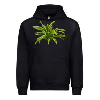 Black Lemon Lime Dracaena Leaf Urban Hoodie - LillyAllenDesigns