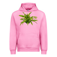 Fuchsia Pink Lemon Lime Dracaena Leaf Urban Hoodie - LillyAllenDesigns