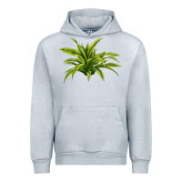 Heather Grey Lemon Lime Dracaena Leaf Urban Hoodie - LillyAllenDesigns