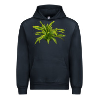 Navy Lemon Lime Dracaena Leaf Urban Hoodie - LillyAllenDesigns