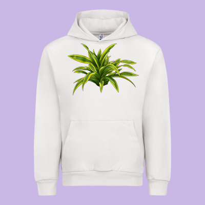 Lemon Lime Dracaena Leaf Urban Hoodie Designed By Lillyallendesigns