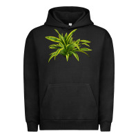 Pigment Black Lemon Lime Dracaena Leaf Urban Hoodie - LillyAllenDesigns