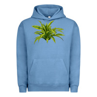 Pigment Pebble Blue Lemon Lime Dracaena Leaf Urban Hoodie - LillyAllenDesigns