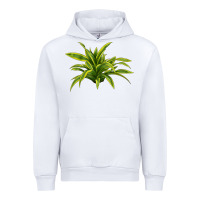 White Lemon Lime Dracaena Leaf Urban Hoodie - LillyAllenDesigns